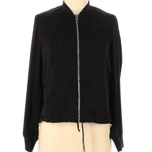 Divided by H&M Black Zip Bomber Jacket Size 8